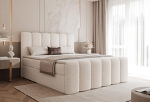 Boxspringbett BUBBLE Elegant Boucle 180x200 Weiß