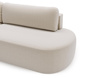 Rundes Ecksofa Beige