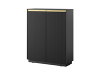 Kommode mit 2 Türen GLAM Glamour design Schwarz