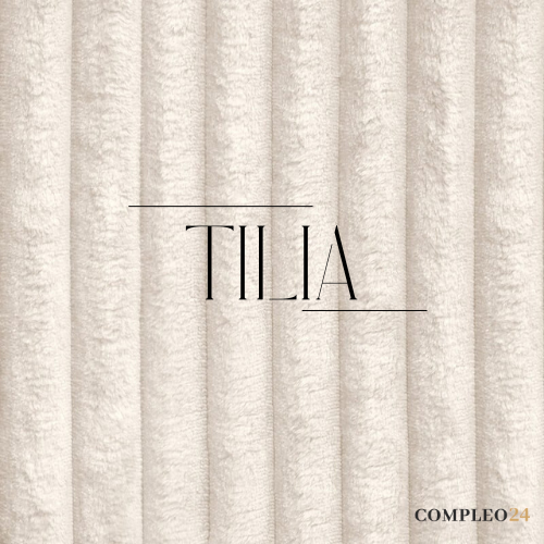 Boxbett mit Bettkästen Creme Cordstoff 160x200 NEL