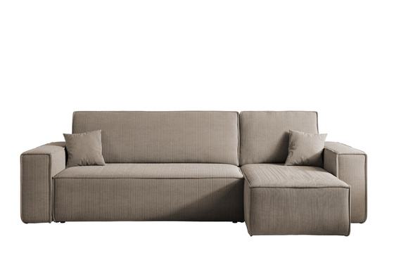 Ecksofa mit universelle Ottomane und Schlaffunktion KARL Beige