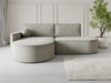 Designer Ecksofa L Grau MORENO