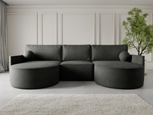 Ecksofa für modernes Wohnen U Form OLIO Graphit