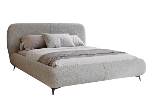 Design Bett mit Bettkasten Polsterbett 180x200 Grau