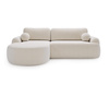 Design Ecksofa L Form OLIO Weiß