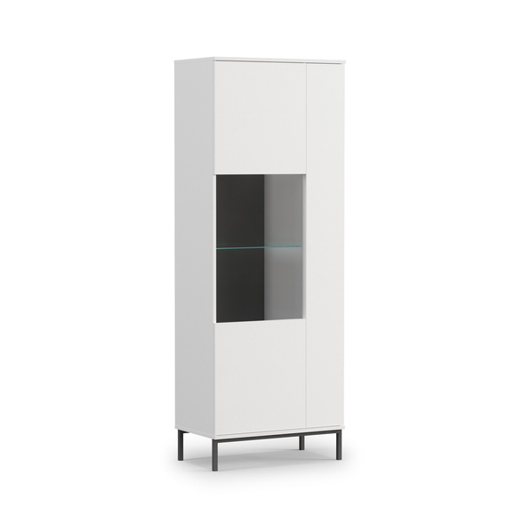 Vitrine mit zwei Türen MENS Weiß