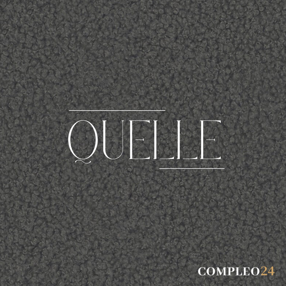 Polsterbett mit runder Form Graphit 120x200 ARVEN