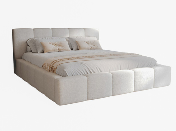 Polsterbett Designbett LARAS 200x200 Beige