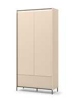 Kleiderschrank mit Schublade Beige FLORE