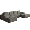 Stilvolles Sofa modern Graphit