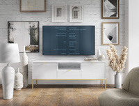 TV-Schrank mit Schublade und 2 Türen NANCY Lowboard mit Lamellen