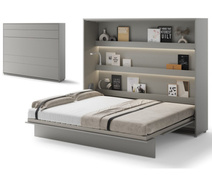 Modern Schrankbett ohne Matratze BED CONCEPT 160x200 Grau