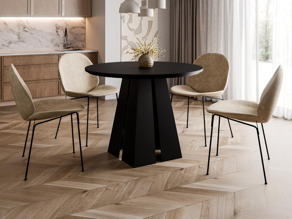 Design Esstisch Schwarz stabil modern TRENDI