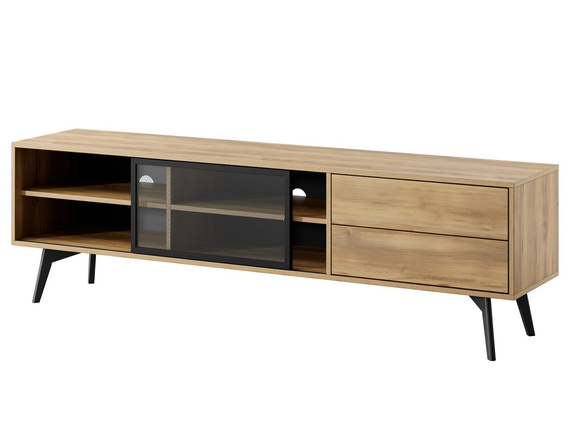 TV-Schrank mit 2 Schubladen Eiche SLOW