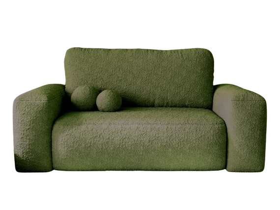 Schlafsofa 190 cm breit modern TEDIS Olivgrün