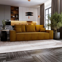 Schlafsofa mit Bettkasten MALAG Gelb
