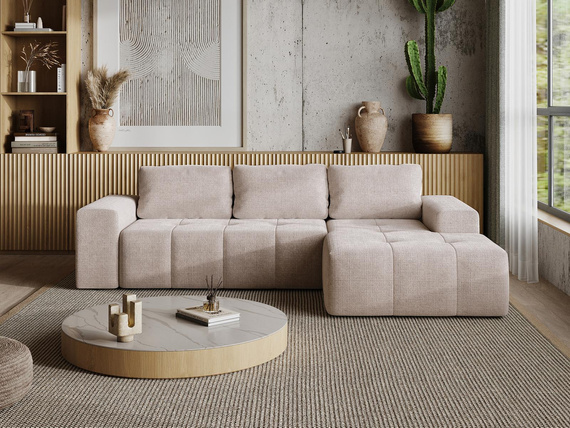 Komfortable Eckcouch Beige 
