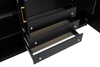 Kleiderschrank mit 3 Schubladen RETRO D4 Gold Griffe