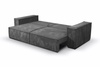 Schlafsofa mit Bettkasten und Cordstoff MONA Gelb