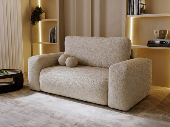 Schlafsofa 190 cm breit modern TEDIS Graphit