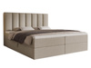 Boxbett mit Bettkasten und topper 180x200 Beige BELLS