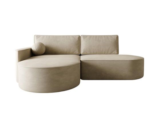  Ecksofa L Exklusives Designer Sofa Beige MORENO