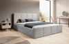 Doppelbett mit Kopfstütze boucle Designer Bett