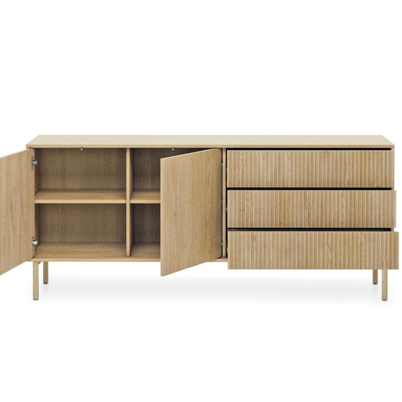 Kommode mit 3 Schubladen Eiche KOMO