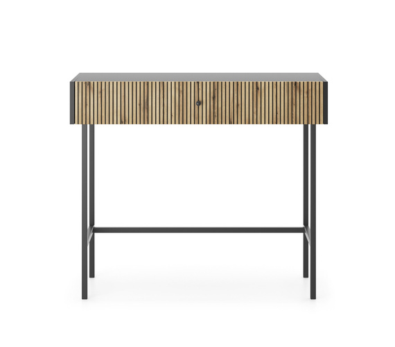 Loft Schminktisch mit Schublade Eiche artisan+schwarz DAVS