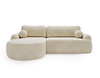Elegantes Ecksofa L-Form OLIO Creme 