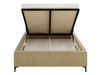Polsterbett grau elegant LEO 200x200 GRAU