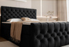 Glamouröses Boxspringbett Schwarz 180x200 MIAMI