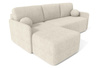Ecksofa mit Schlaffunktion MODERNA Creme
