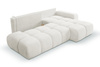 Elegant L-form Ecke links oder rechts MOSSA CREME
