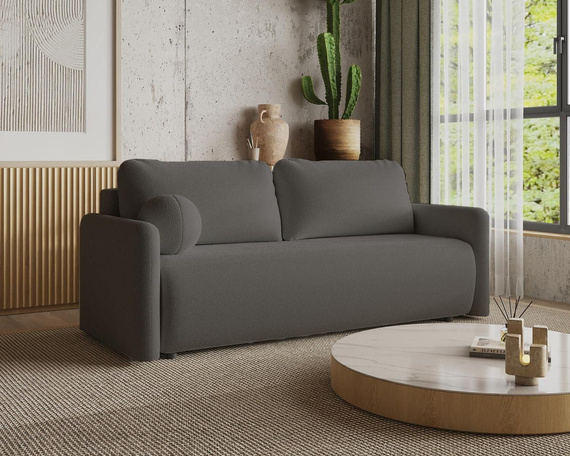 Modern Graphit Sofa mit Bettkasten BASIC