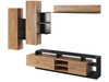 Wohnwand  MONIAS eiche craft 