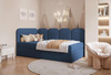 Jugendbett DREAMY Velvet Blue mit Bettkasten