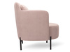 Kaffee Stuhl mit Metallbeinen NELA, Glamour Design