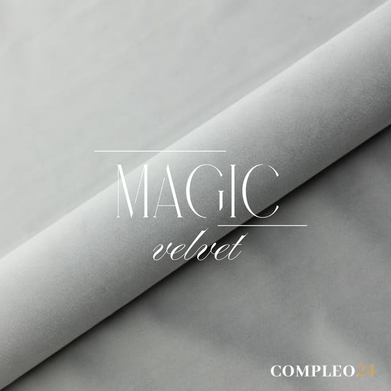 Modisches velvet grau Kontinentalbett 120x200 SARAH