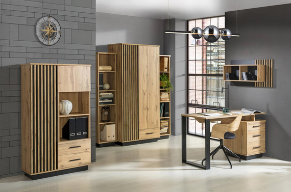 Kommode mit 2 Türen und 1 Schublade PUCCI