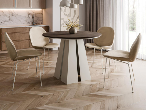 Esszimmer Tisch Japandi Braun DAST