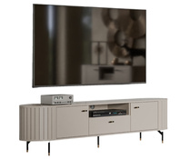 TV-Tisch mit Schublade Fronten gefräst MODERNO Kaschmir