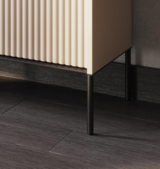 Kommode modern mit gerifflete Front für Wohnzimmer FLORE