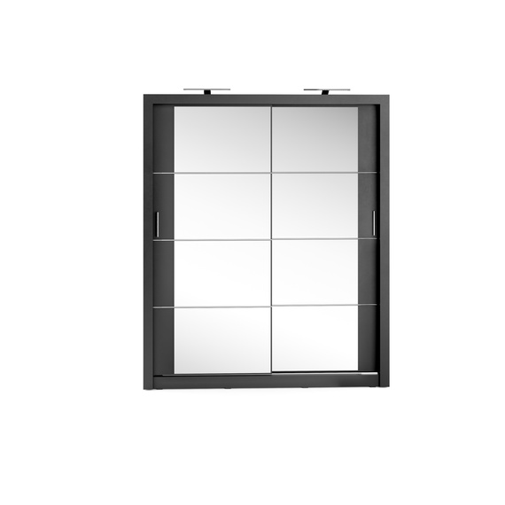 Mehrweckschrank mit Spiegel ARTI 03 Schwarz
