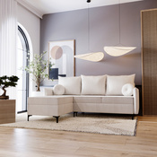 Ecksofa mit Schlaffunktion LEO Breite: 213 cm Creme
