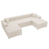 Ecksofa U-form SANTO Rosa Velvet