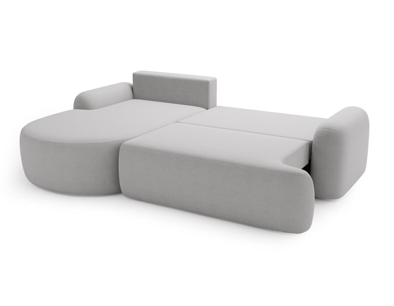 Ecksofa L Form Boucle OLIO Grau