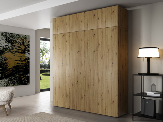 Großer Kleiderschrank mit Türen Eiche artisan STELLS