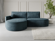 Modernes Ecksofa L Blau MORENO