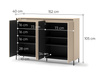 Garderobenmöbelset Kommode + Spiegel Beige FLORE